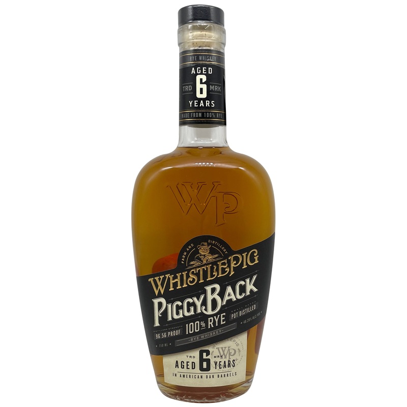 Piggyback 6yr Rye Whiskey 750ml
