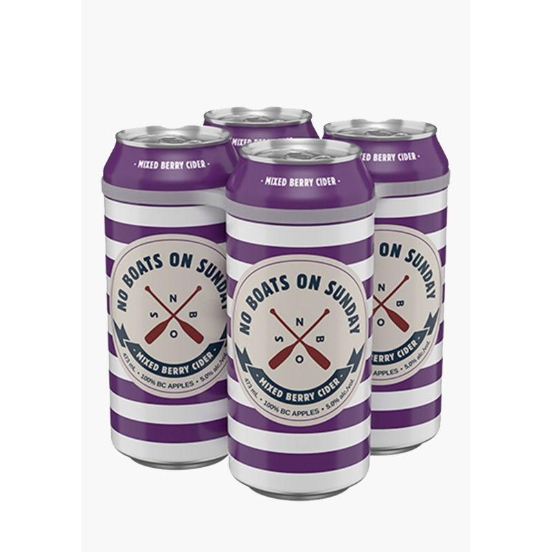 No Boats on Sunday Mixed Berry – 4 x 473 ML