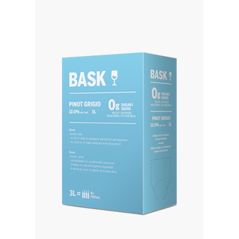 Bask Pinot Grigio – 3.0L|Canada|3000ML