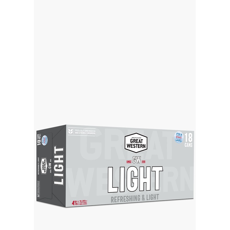Great Western Light Cans – 18x355ML