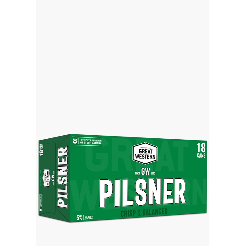 Great Western Pilsner Cans – 18x355ML