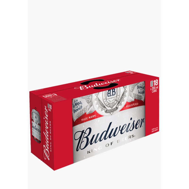 Budweiser Cans – 18x355ML|Canada|18x355ML