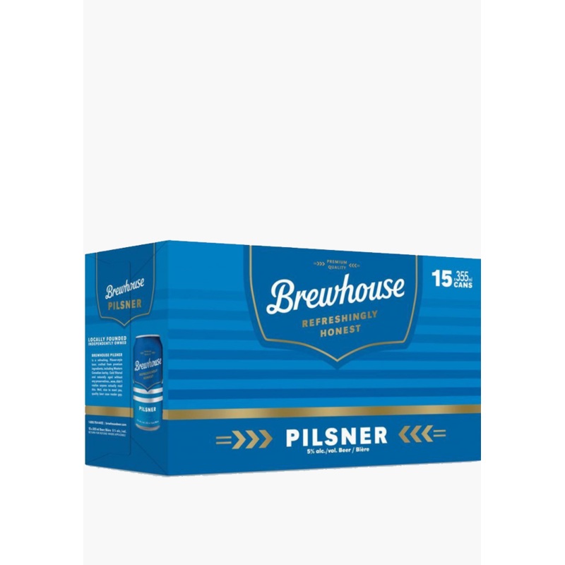 Brewhouse Pilsner Cans – 15 x 355ML