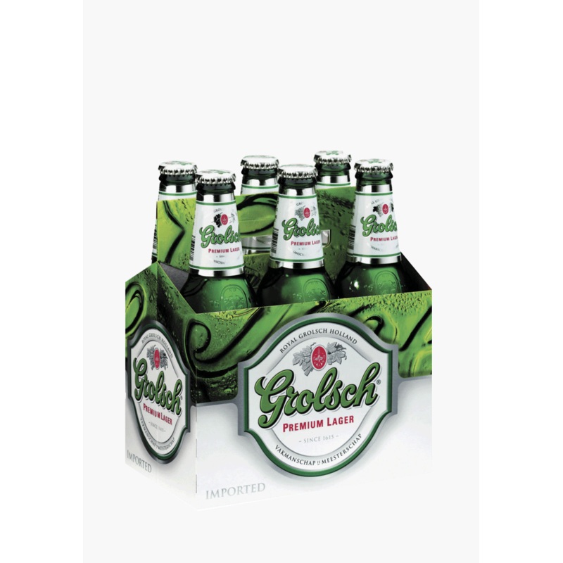 Grolsch Premium Lager Bottles – 6x330ML