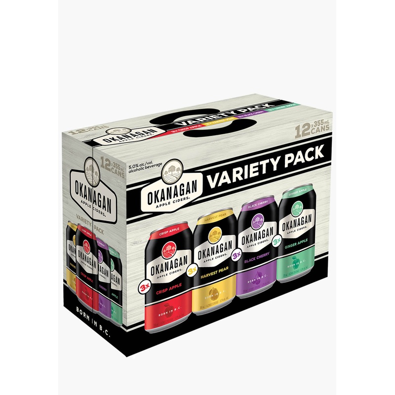 Okanagan Cider Mixed Pack – 12x355ML