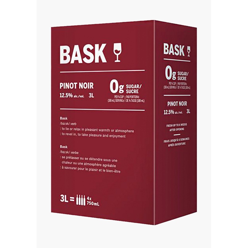 Bask Pinot Noir – 3.0L|Canada|3000ML