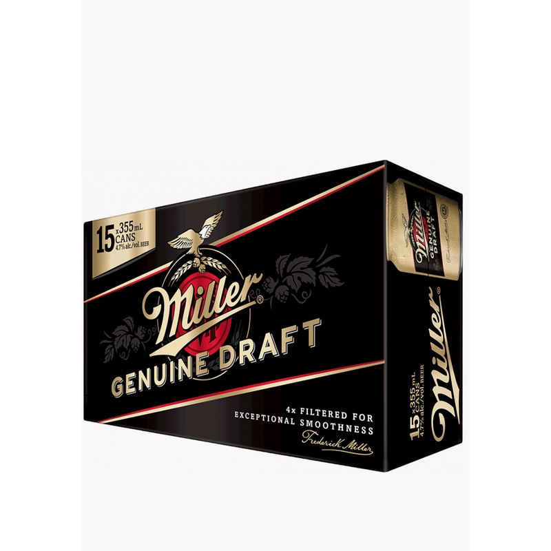 Miller Genuine Draft Cans – 15x355ML