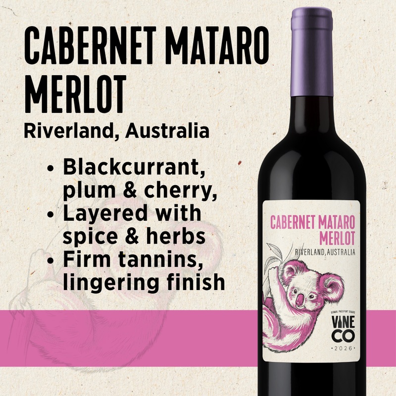 VineCo Global Passport Series – 2026 – Cabernet Mataro Merlot Murray Red – Riverland, Australia (March 2026)