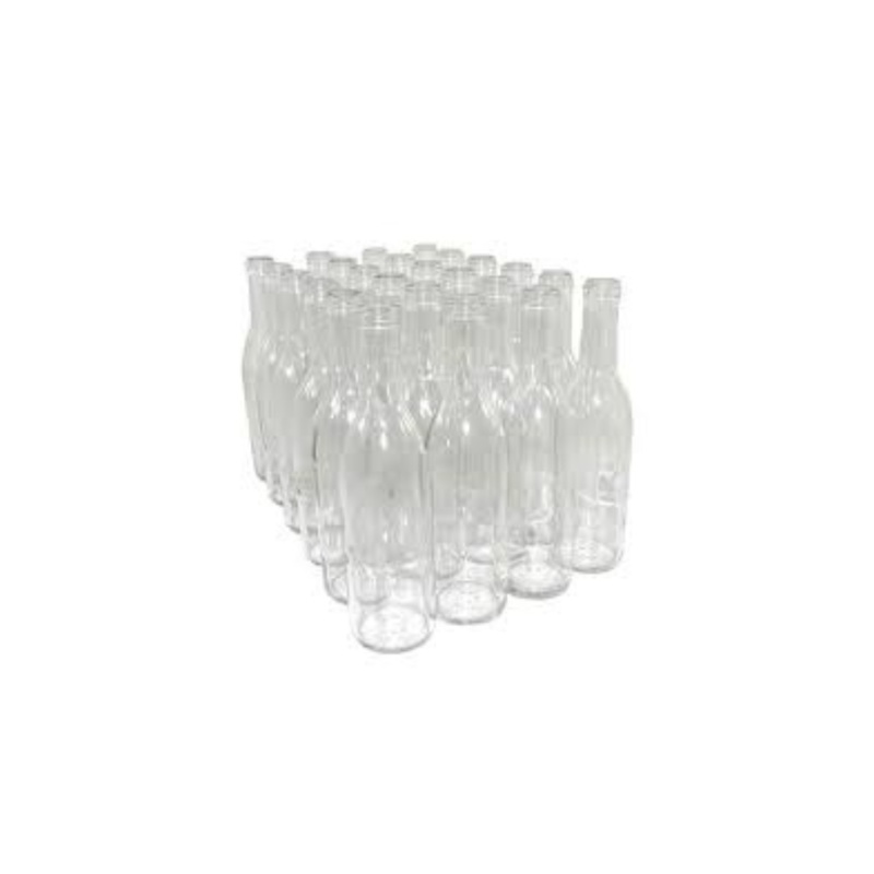 Wine Bottles – 375ml – Clear Bordeaux (Case of 24)