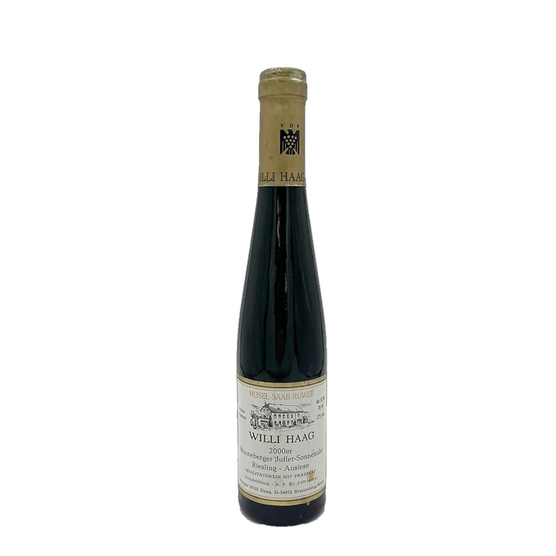 2000 Riesling Brauneberger Juffer Sonnenuhr Auslese Goldkapsel, Willi Haag (Half bottle)