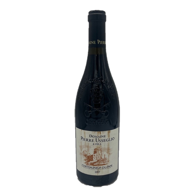 2007 Chateauneuf du Pape, Domaine Pierre Usseglio (Stained labels)