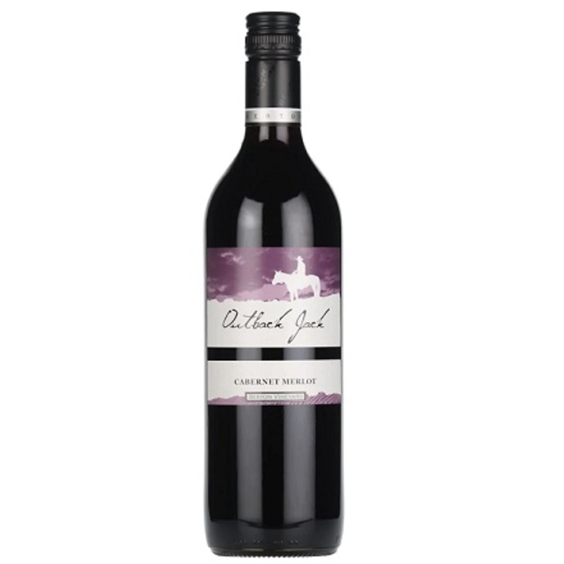 BERTON VINEYARDS OUTBACK JACK CABERNET MERLOT 75CL 14%