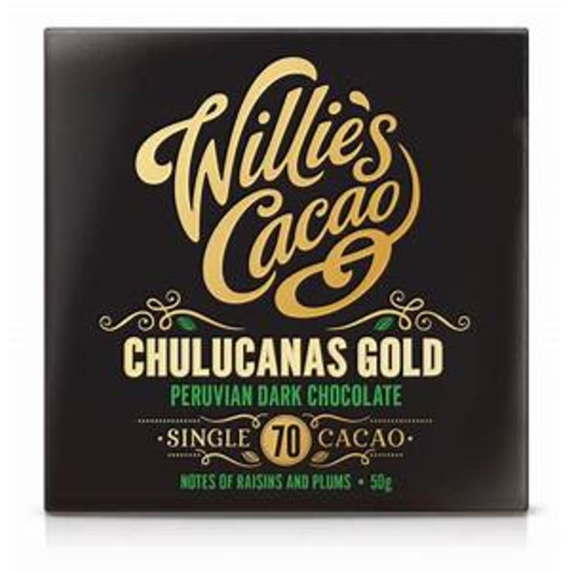 WILLIES CACAO BAR CHULUCANAS GOLD 50G