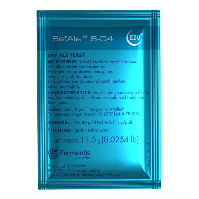 Fermentis SafAle S-04 English Ale Dry Yeast