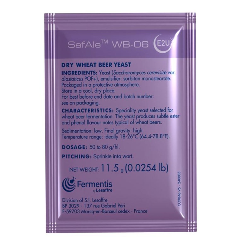Fermentis SafAle WB-06 Wheat Beer Dry Yeast