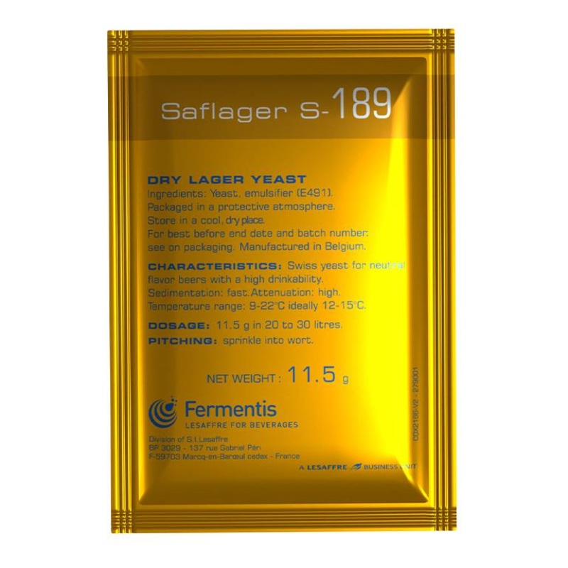 Fermentis SafLager S-189 Lager Dry Yeast