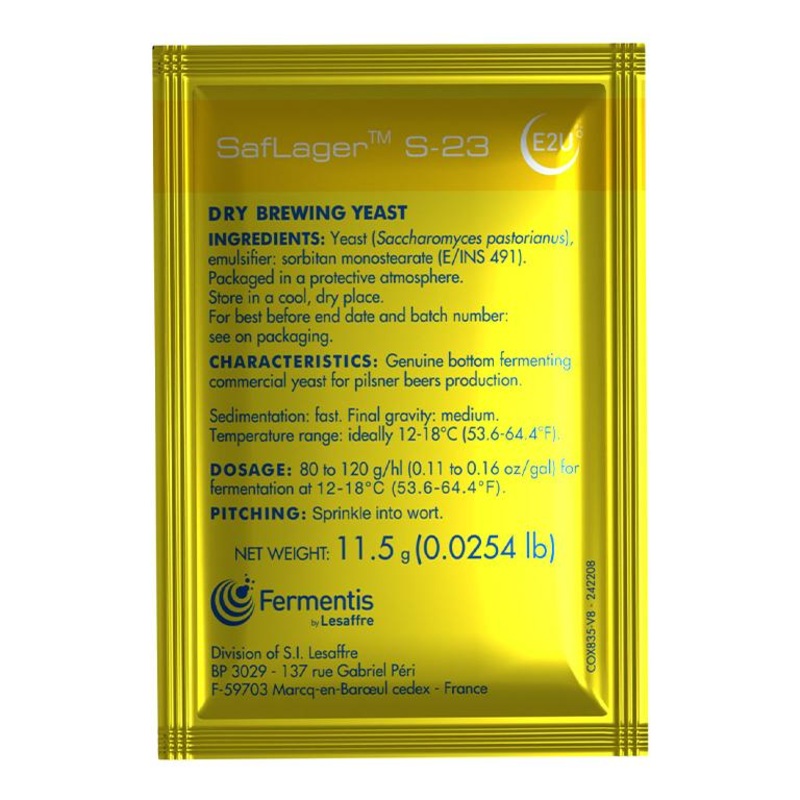 Fermentis SafLager S-23 Lager Dry Yeast