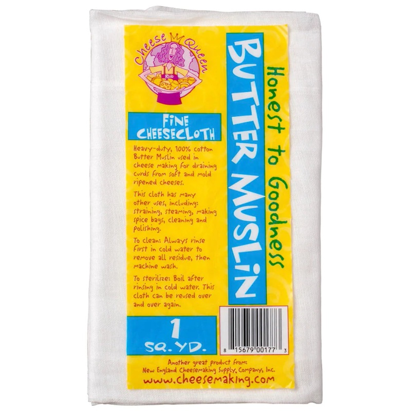 New England Cheese Making: Fine Butter Muslin (1 Yard)