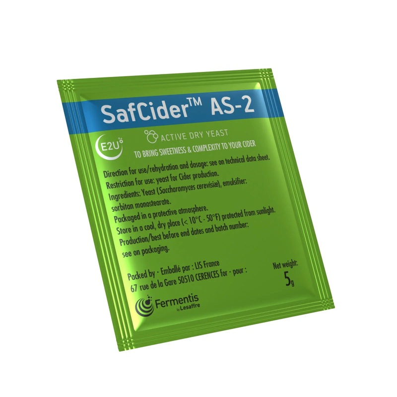 Fermentis SafCider AS-2 Dry Cider Yeast