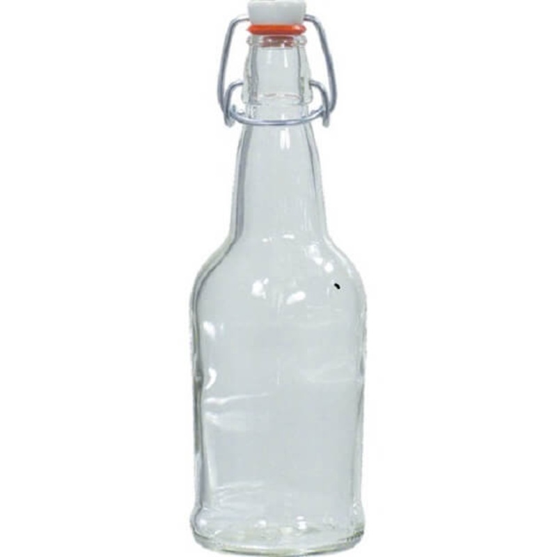 16 oz. Clear Pop Tops Bottles|Case of 12|Individual Bottle