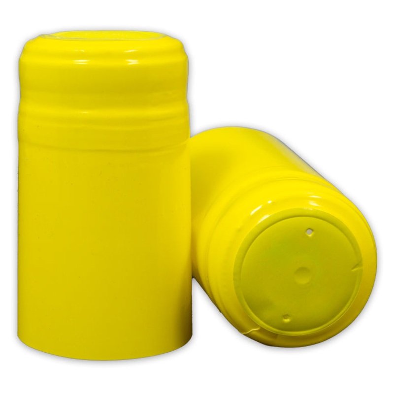 Bottle Shrink Capsules: Gloss Yellow (30 Count)