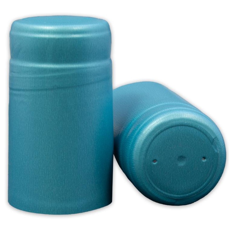 Bottle Shrink Capsules: Metallic Light Blue (30 Count)