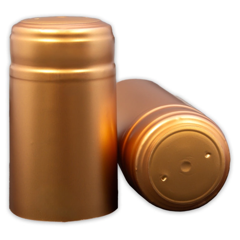 Bottle Shrink Capsules: Solid Bronze (30 Count)