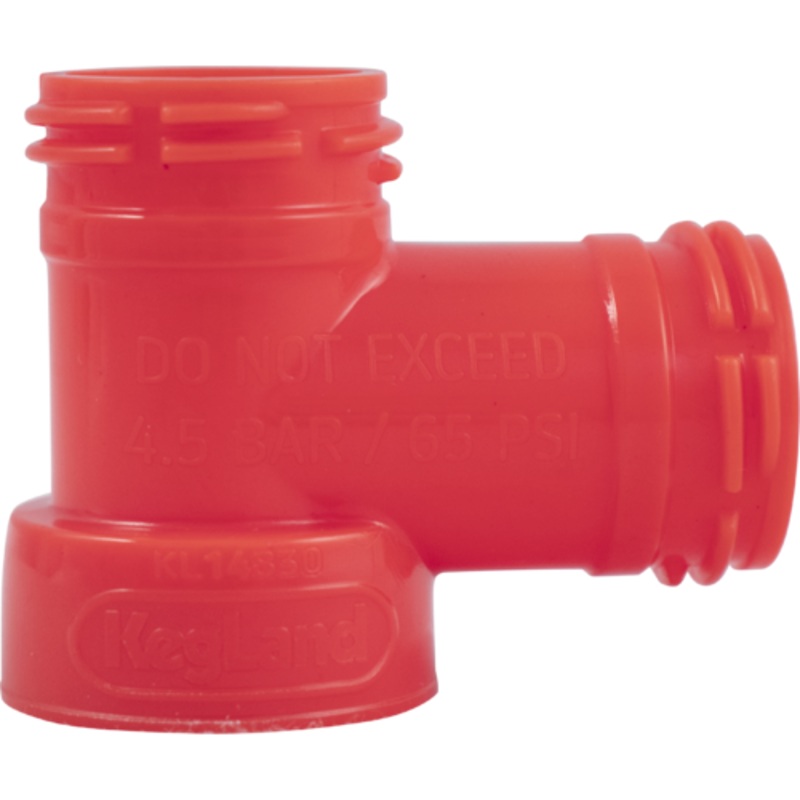 Carbonation Cap Tee Fitting