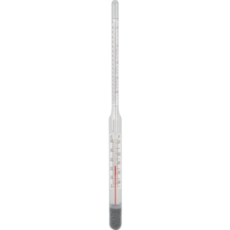 Hydrometer with Thermometer And Temperature Correction Scale (ThermoHydrometer)