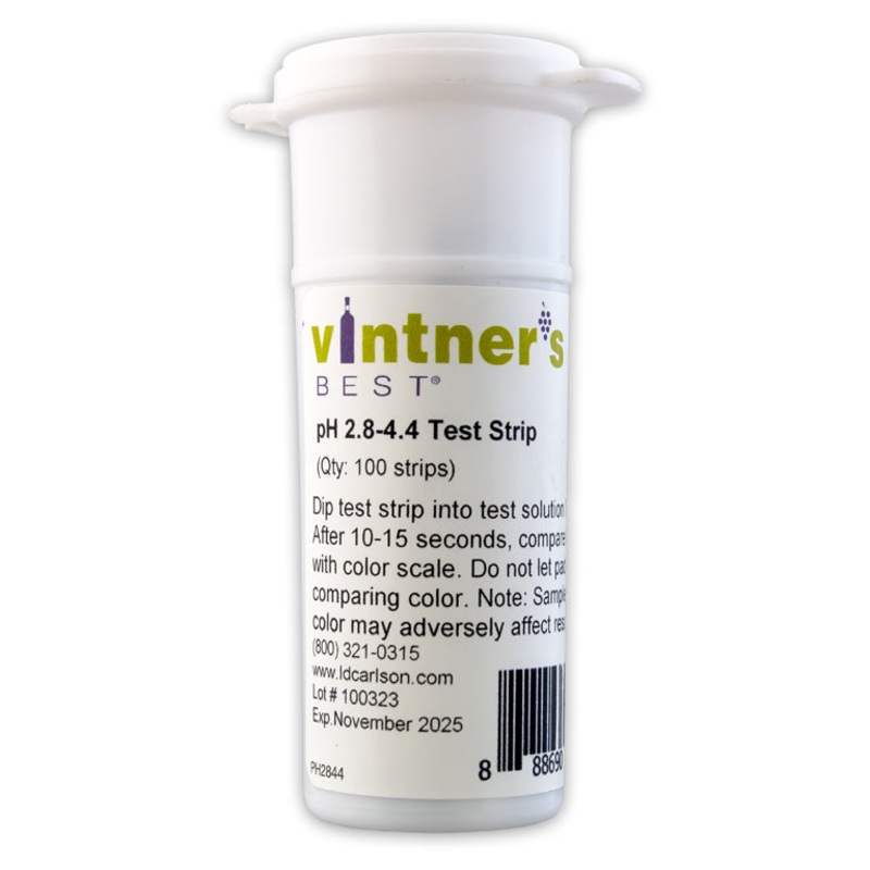 pH Strips – Wine Range 2.8 – 4.4