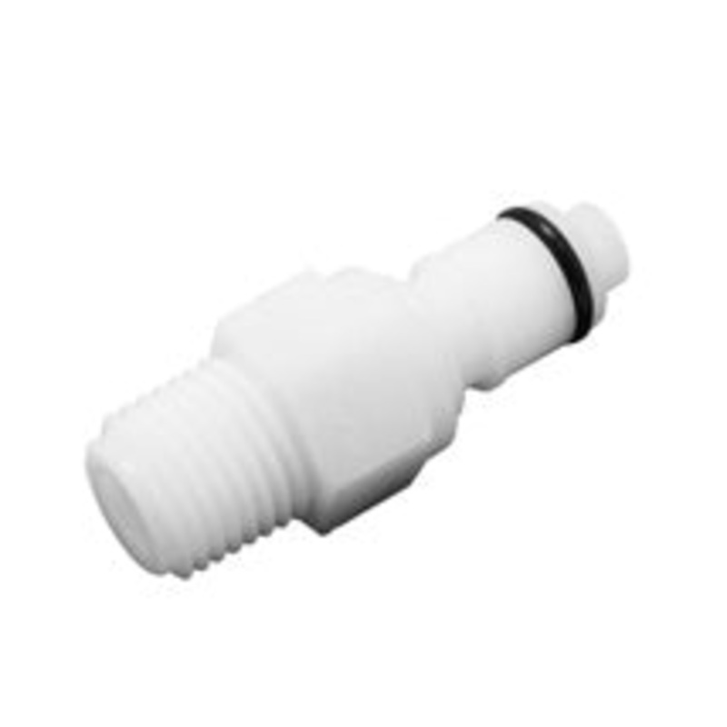 Quick Disconnect: Male x 1/4 NPT with Shutoff (Plastic)