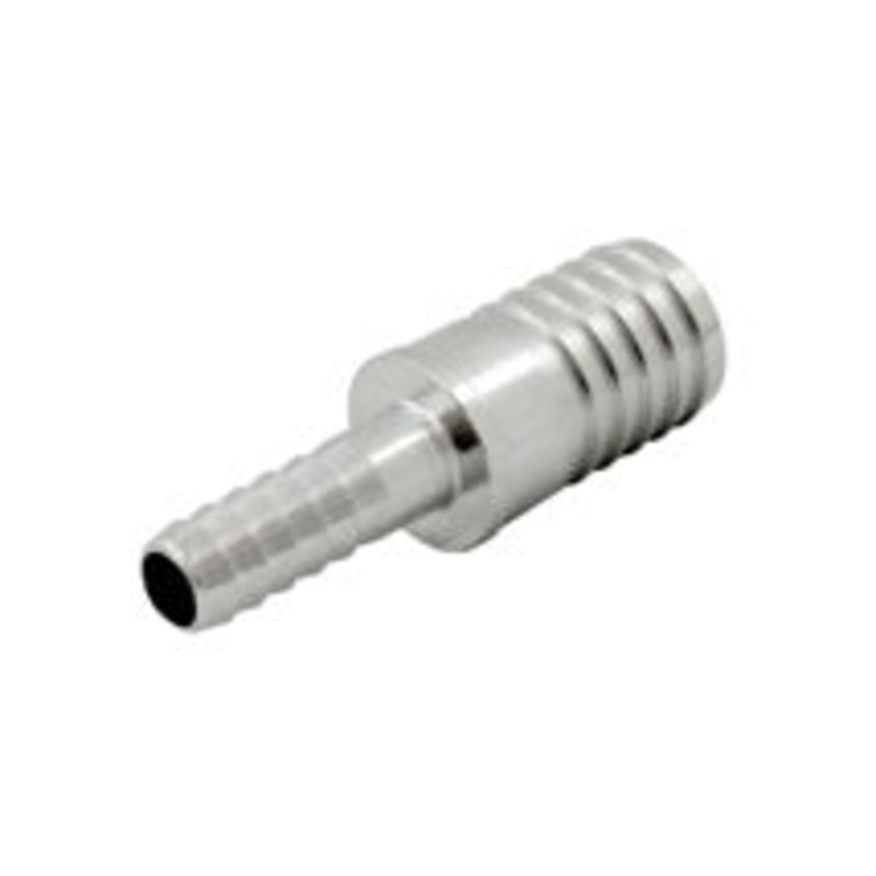 Splicer: 1/4 Barb x 1/2 Barb (Stainless)