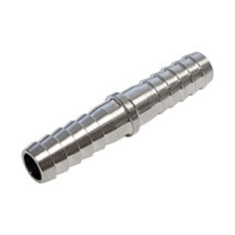 Splicer: 1/4 Barb x 1/4 Barb (Stainless)