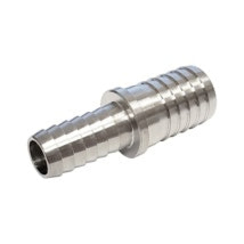 Splicer: 3/8 Barb x 1/2 Barb (Stainless)