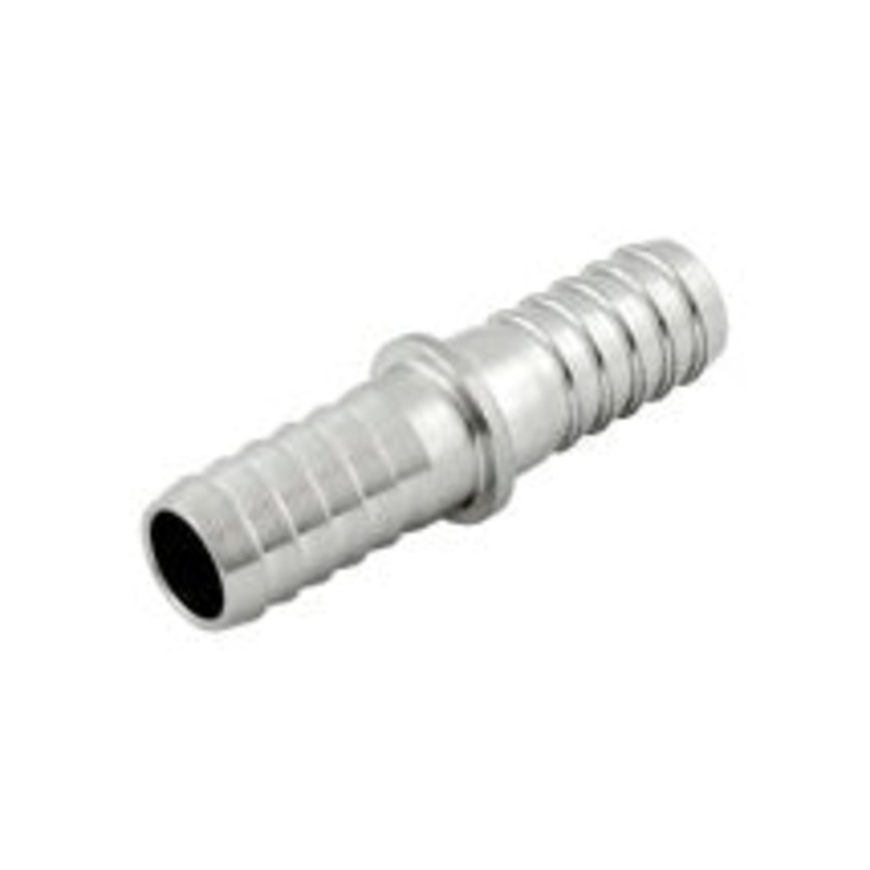 Splicer: 3/8 Barb x 3/8 Barb (Stainless)