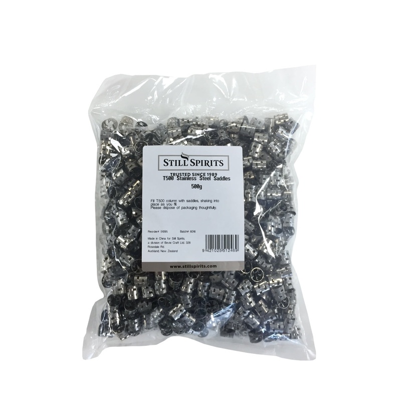 Still Spirts: Stainless Steel Saddles (500g)
