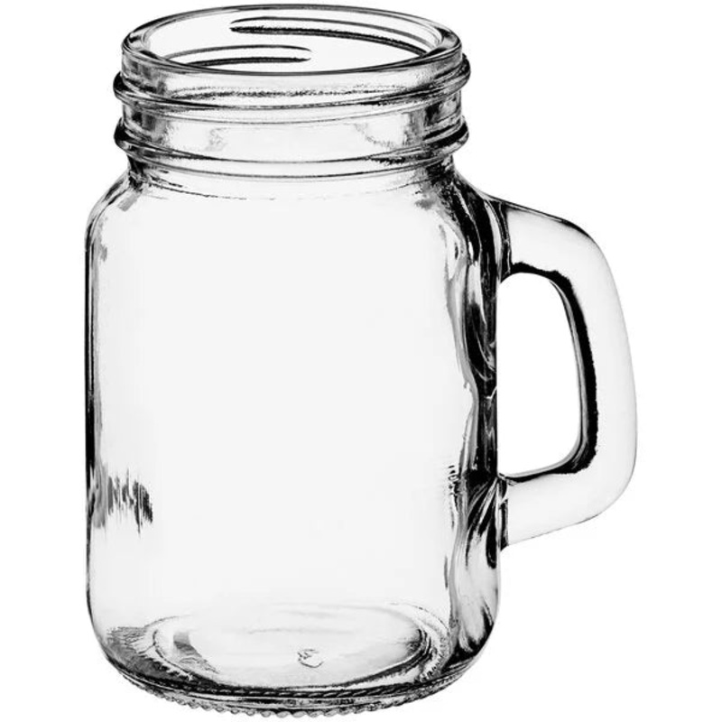 Acopa: Rustic Charm 4.75 oz. Mini Mason Jar with Handle