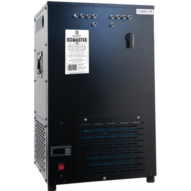 BrewBuilt IceMaster 100 | Glycol Chiller | Bulkhead Sets for 5 Fermenters | 2600btu | 110V | 8 Gal. Tank Capacity