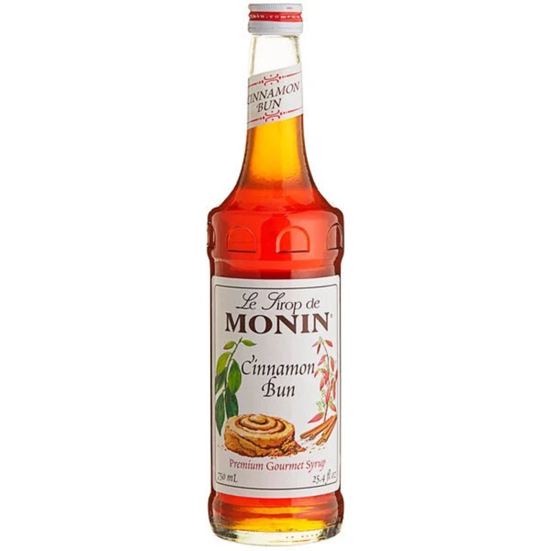 Monin: Premium Cinnamon Bun Flavoring Syrup – 750 ml.