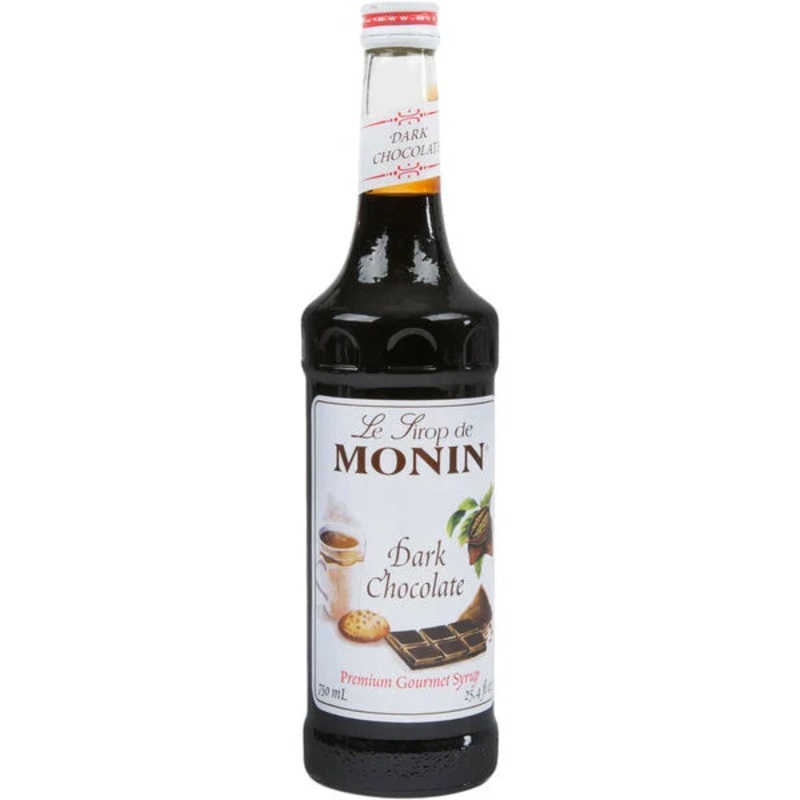 Monin: Premium Dark Chocolate Flavoring Syrup – 750 ml.
