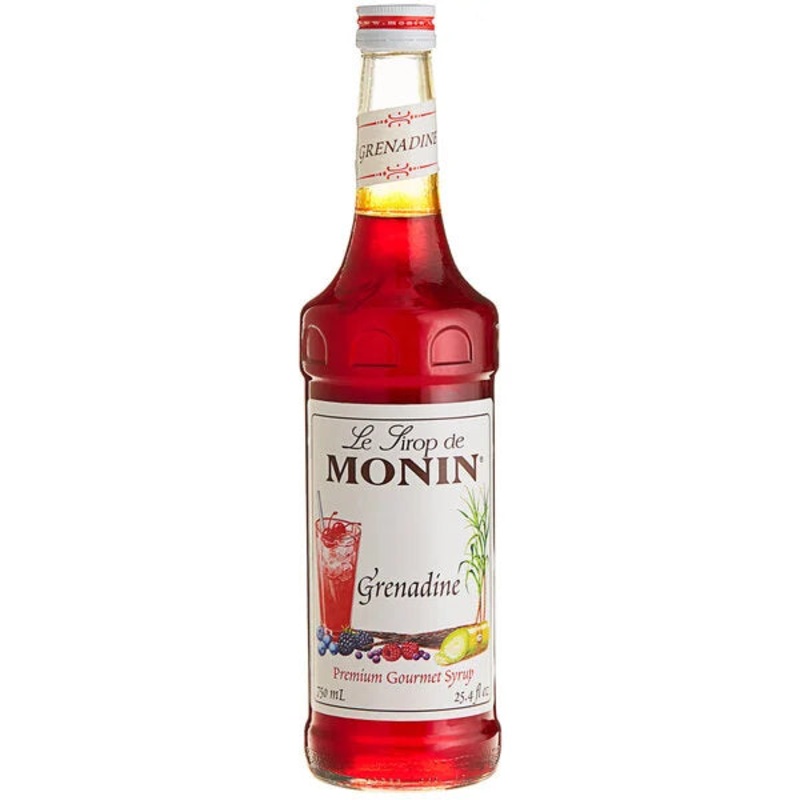 Monin: Premium Grenadine Flavoring Syrup – 750 ml.