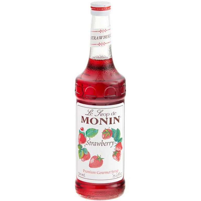 Monin: Premium Strawberry Flavoring Syrup – 750 ml.