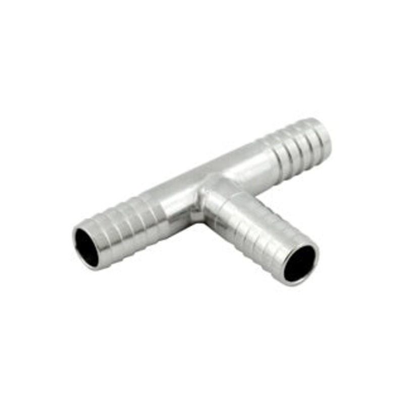 Stainless Steel Hose Barb: 5/16 Barb Tee