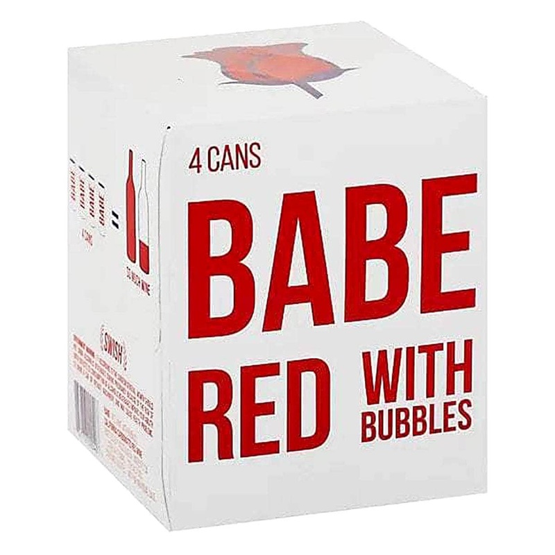 Babe Red With Bubbles Can