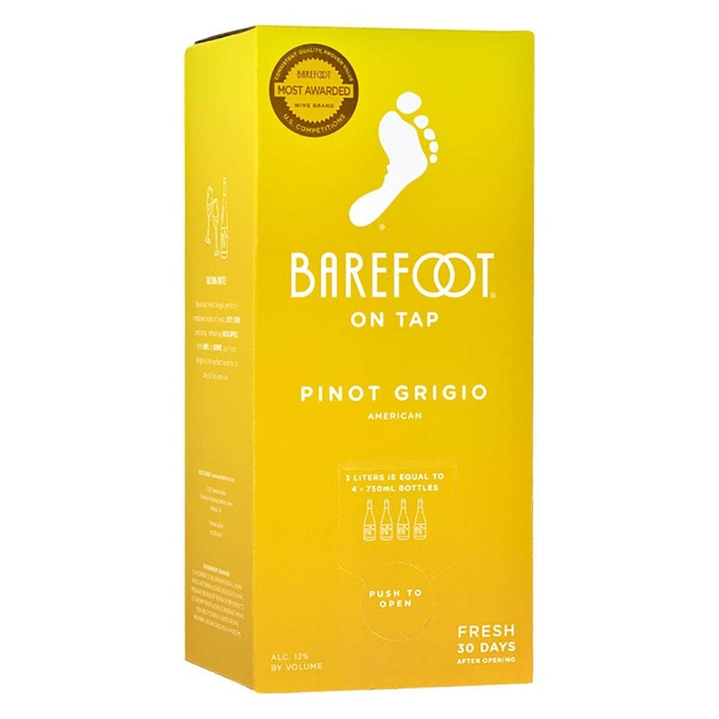 Barefoot On Tap Pinot Grigio 3 Liter
