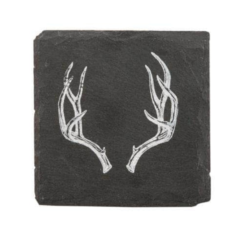 Antler Slate Coasters by Twine