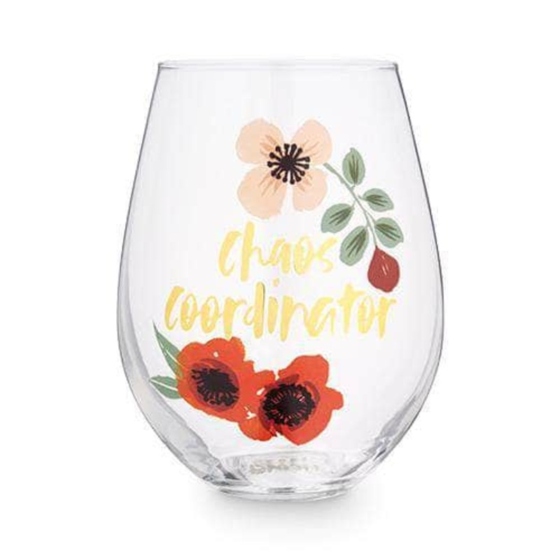 Chaos Coordinator 30 oz Stemless Wine Glass by Blush