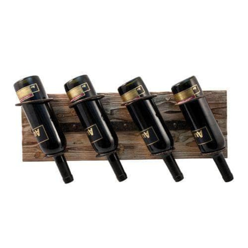 Metal and Wood Wine Rack by Twine