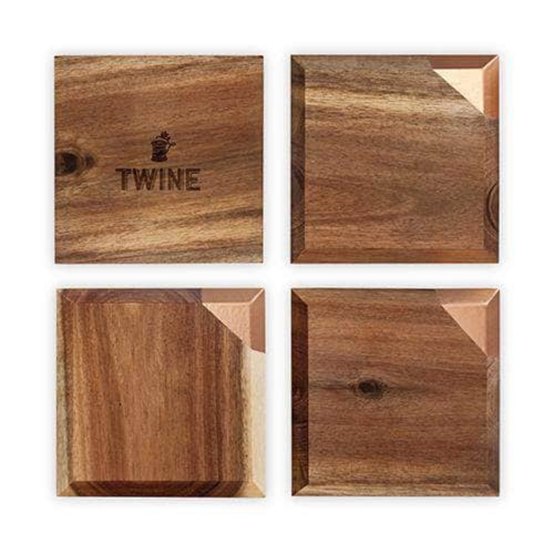 Metallic Dipped Coaster Set by Twine