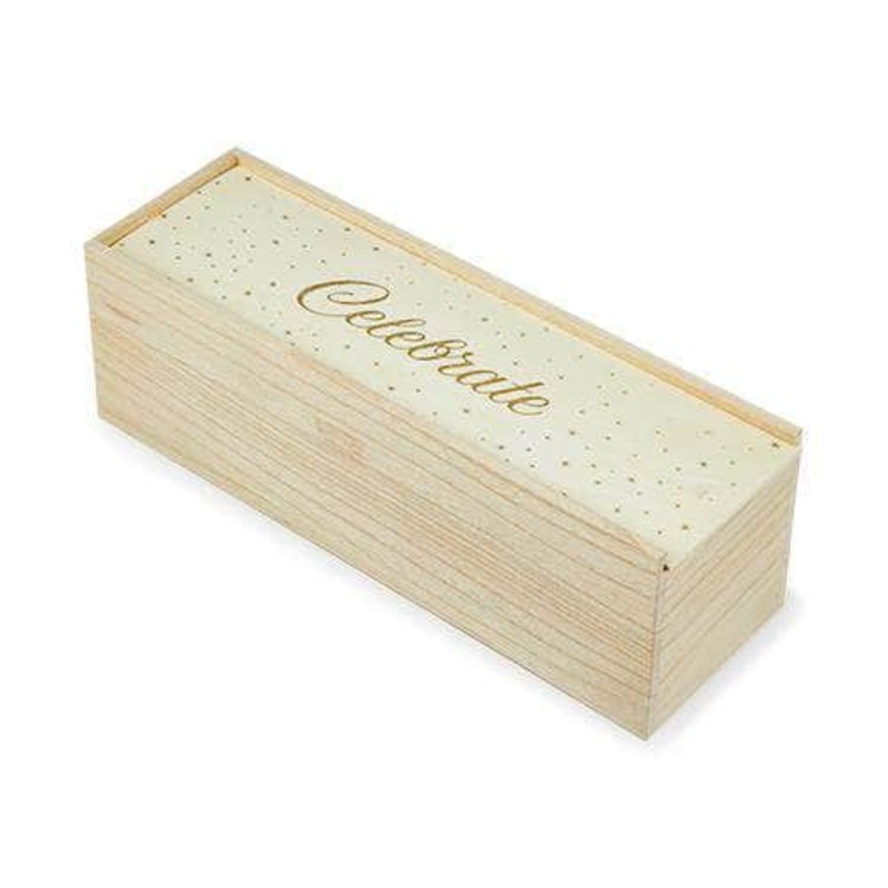 Starlight 1 Bottle Wooden Box by Twine